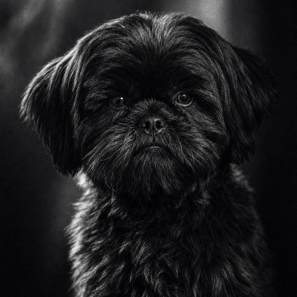 Film Noir pet portrait example