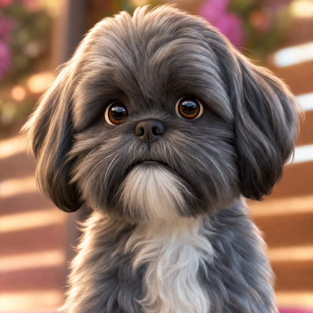 3D Cartoon pet portrait example