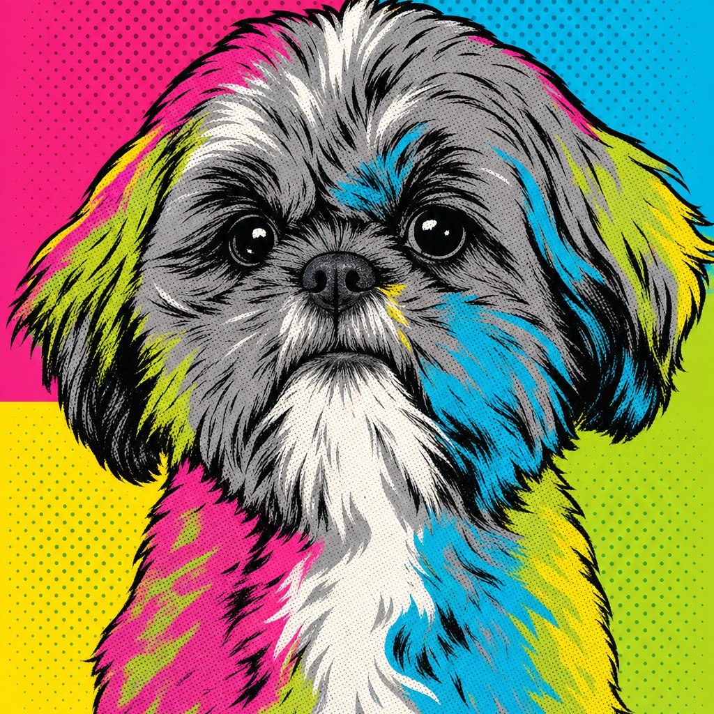 Pop Art pet portrait example